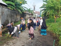 Peringati HUT Ke-5, Prajurit Satlinlamil 3 Gelar Bersih Lingkungan