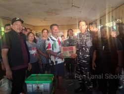 Danlanal Sibolga Bersama Forkopimda Sibolga Tinjau Lokasi Terdampak Bencana Alam di Sibolga