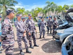 Lanal Bengkulu Laksanakan Apel Pengecekan Kendaraan Dinas