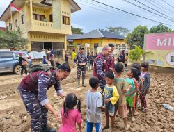 Satgas Kodaeral I Hadirkan Tim Psikologi TNI AL Untuk Pemulihan Trauma Korban Bencana
