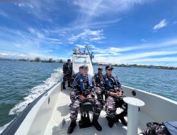 Danlanal Bengkulu Laksanakan Pengecekan Alur Masuk Pelabuhan Pulai Baai
