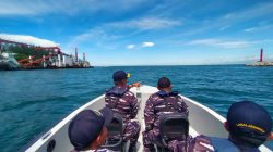 Danlanal Bengkulu Laksanakan Pengecekan Alur Masuk Pelabuhan Pulau Baai
