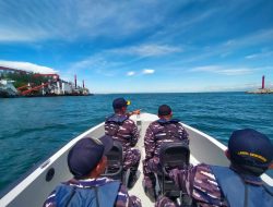 Danlanal Bengkulu Laksanakan Pengecekan Alur Masuk Pelabuhan Pulau Baai