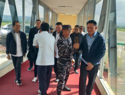 Danlanal Sabang Sambut Kedatangan Walikota Batam dan Dankodaeral IV Dalam Rangka Penyerahan Bantuan Sosial Ke Provinsi Aceh