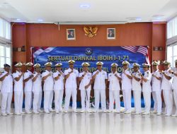 Danlanal Sabang Pimpin Upacara Sertijab Komandan KAL Iboih I-1-71 dan Pengukuhan Komandan Posal Lhoknga