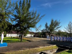 Lanal Simeulue Laksanakan Upacara Peringatan Hari Dharma Samudera Untuk Mengenang Nilai-Nilai Patriotisme Pertempuran Laut Aru