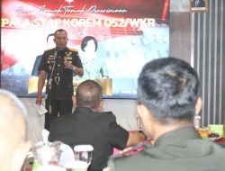Danrem Tegaskan Program Unggulan Dan Pedoman Tugas Pada Tradisi Korps Penerimaan Jabatan Kasrem 052/WKR