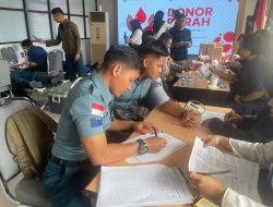Prajurit Lanal Bintan Donorkan DarahUntuk Kemanusiaan, Tunjukkan Sinergi dan Kepedulian Sosial Yang Nyata