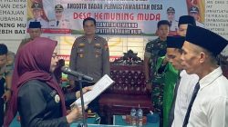 Camat Nurliatin, M.H. Lantik PAW BPD Kemuning Muda, Kapolsek Kompol M.Simanungkalit Tegaskan : Demokrasi Desa Harus Berjalan Aman dan Berintegritas