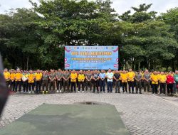 Lanal Banjarmasin Bersama TNI, POLRI dan Pemda Kalimantan Selatan Laksanakan Bakti Kebersihan