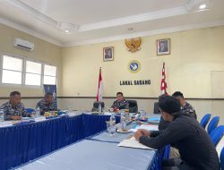 Danlanal Sabang Pimpin Rakorsetda Caba Pria/Wanita dan Tamtama PK Gelombang I Tahun 2026