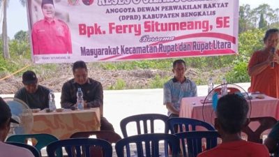 Anggota DPRD Bengkalis, Fraksi PDIP,  Very Situmeang Gelar Reses