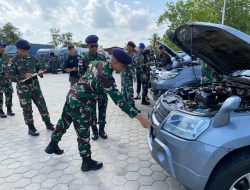 Guna Mendukung Tugas Operasional, Danlanal Bintan Cek Kesiapan Kendaraan Dinas