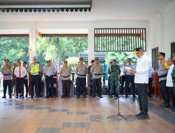 Wali Kota Bekasi Pimpin Apel Gabungan Tiga Pilar, Sampaikan Amanat Kapolri Jelang Pengamanan Arus Mudik