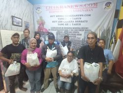 PWJU Bagikan Sembako Lebaran dari Nurwayah dalam Kegiatan Jumat Berkah di Koja