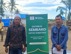 Relawan Nusantara Beri Bantuan Sembako kepada Warga Dusun Rantau Panjang