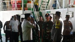 Danlanal Simeulue Bersama Forkopimda Laksanakan Pemantauan Arus Mudik di Pelabuhan Penyeberangan