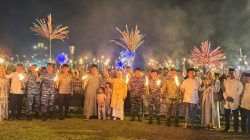 Obor Kemenangan Menyambut Idul Fitri, Danlanal Bintan Lepas Pawai Takbir Keliling