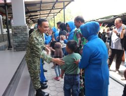 Prajurit dan Media Bersatu, Danlanal Bintan Pimpin Halal Bihalal di Mako Lanal Bintan