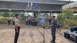 Membentuk Generasi Muda Berwawasan Bahari, Danlanal Bintan Pimpin Upacara Pengukuhan Calon Anggota Saka Bahari