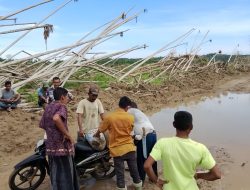 Gotong Royong Warga Dusun Rantau Panjang, Desa Sijudo Perbaiki Jalan Rusak Pascabanjir