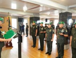 Komandan Korem 052/Wijayakrama Brigjen TNI Faizal Rizal, S.I.P., Pimpin Giat Sertijab Dandim 0502 Jakarta Utara