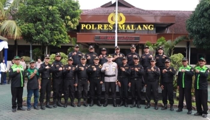 Senkom Mitra Polri Tampil Solid di Apel Sabuk Kamtibmas Polres Malang, Siap Jaga Kondusivitas Wilayah
