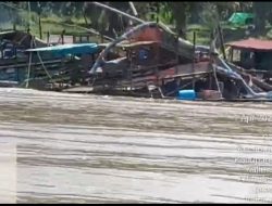 “Tak Jera Meski Viral, Lanting Bermesin Kembali Rusak Sungai Kapuas di Sanggau”