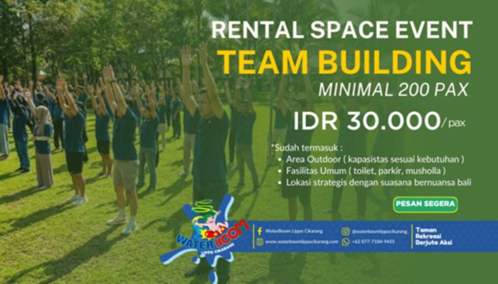 WaterBoom Lippo Cikarang Hadirkan Rental Space Team Building Bernuansa Bali untuk Perusahaan dan Komunitas