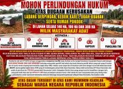 Konflik Lahan PT NPR di Desa Kerendan Meruncing: Masyarakat Adat Alami Penderitaan, Desak Atensi Presiden Prabowo hingga Kapolri