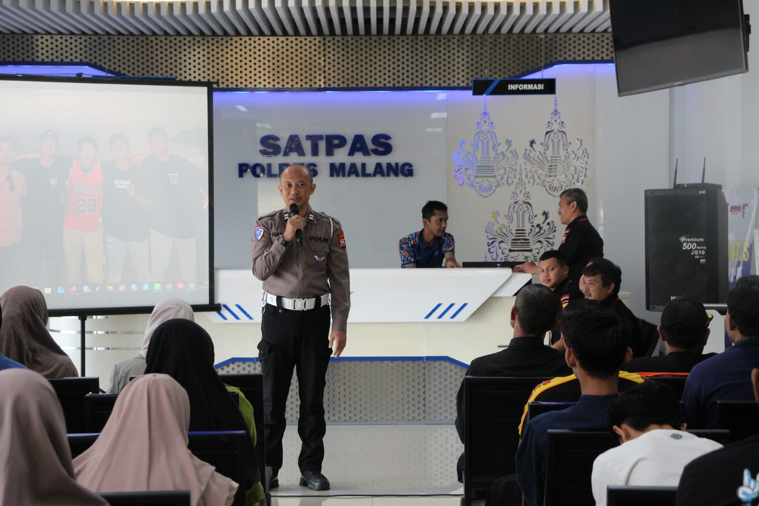 Senkom dan Satlantas Polres Malang Kolaborasi Mengadakan Coaching Clinic SIM