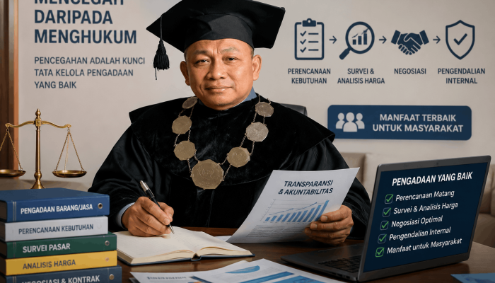Tata Kelola Pengadaan Pemerintah Jadi Kunci Cegah Kerugian Negara