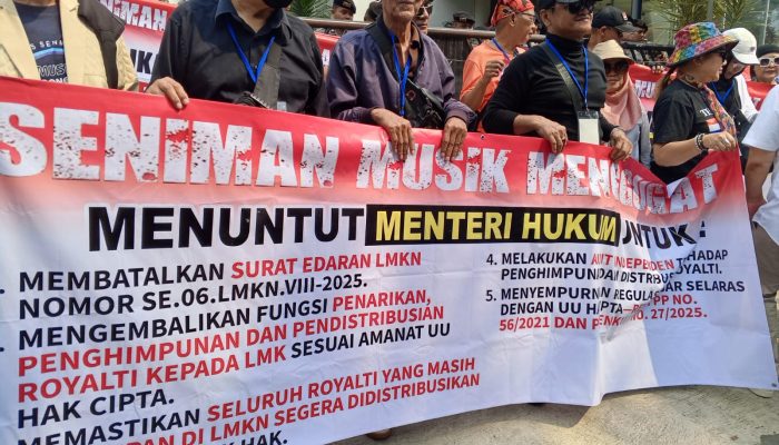Aksi Demo Membara ‎Para Artis Pencipta Lagu Arrenger Tuntut Hak Royalti