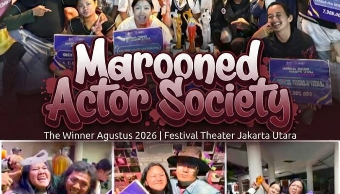 Marooned Actor Society Kembali Berjaya, Borong Penghargaan di Festival Teater Jakarta Utara (FTJU) 2026.