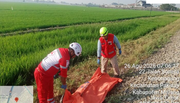 Remaja Asal Kota Malang Tertemper KA Malabar di Pakisaji