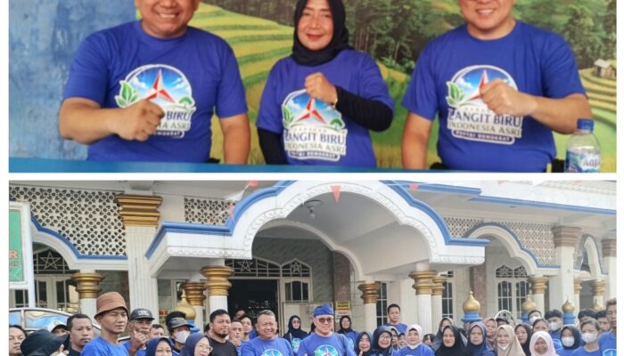 Epi Kandiana, S.H Hadir Acara HUT Ke-25 Demokrat Kota Bekasi, Bergerak Kerja Bakti dan Cat Masjid Jami Baitul Ma’mur