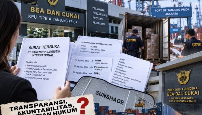 Importasi Sunshade Jadi Sorotan, PT Narendra Logistik Minta Kejelasan Bea Cukai