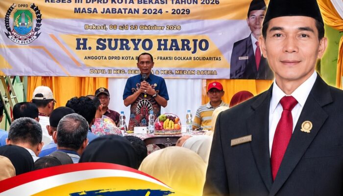 Reses III DPRD Fraksi Partai Golkar Kota Bekasi Anggaran 2026, H. Suryo Harjo Tampung Aspirasi Warga Bekasi Utara dan Medan Satria