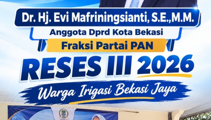 Dr. Hj. Evi Mafriningsianti, S.E. M.M., Reses III 2026 Tampung Aspirasi Warga Irigasi Bekasi Jaya