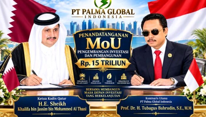 PT Palma Global Indonesia Ungkap Rencana Kerja Sama Investasi dengan Kadin Qatar Senilai Rp15 Triliun