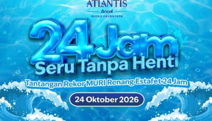 Bendera Merah Putih 360 Meter dan 24 Jam Renang Tanpa Henti, Atlantis Ancol Aksi Pecahkan Rekor Muri